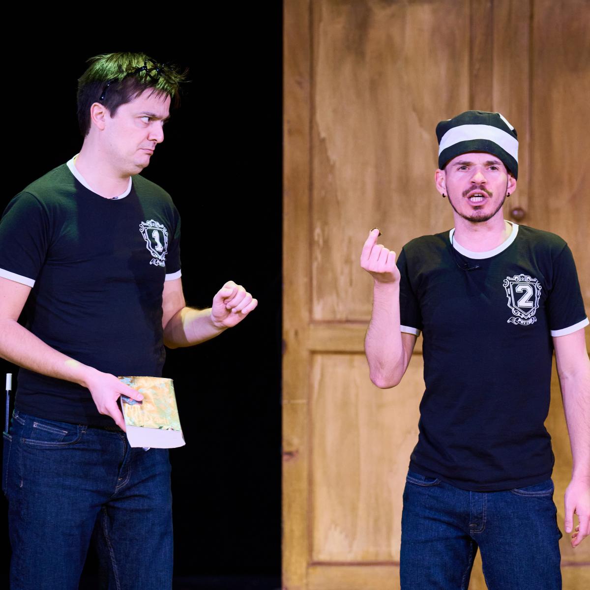 Potted Potter Paris — les deux acteurs en personnages Harry Potter